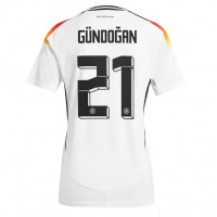 Camisa de Futebol Alemanha Ilkay Gundogan #21 Equipamento Principal Mulheres Europeu 2024 Manga Curta